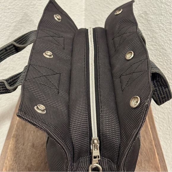 Hermes Handbag Tote PM Yell Line Canvas Gray  HERMES Authentic!!! - Picture 12 of 17